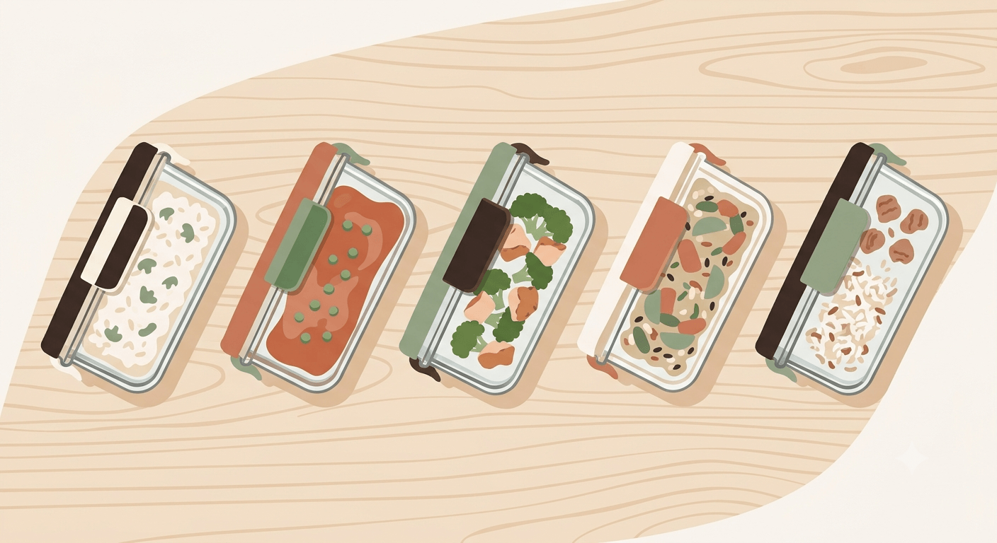 aprovechar sobras de comida en recipientes herméticos