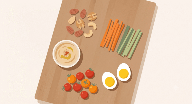snacks saludables fáciles frutos secos y vegetales
