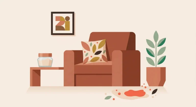 Ilustracion-de-un-rincon-decorado-con-cojin-cuadro-y-planta-ideas-para-decorar-con-poco-presupuesto