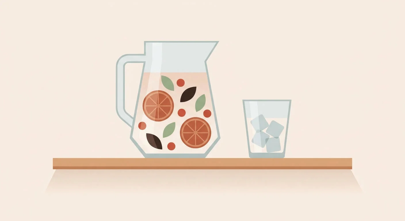 Ilustracion-de-una-jarra-de-agua-saborizada-con-fruta-y-un-vaso-servido-bebida-casera-facil